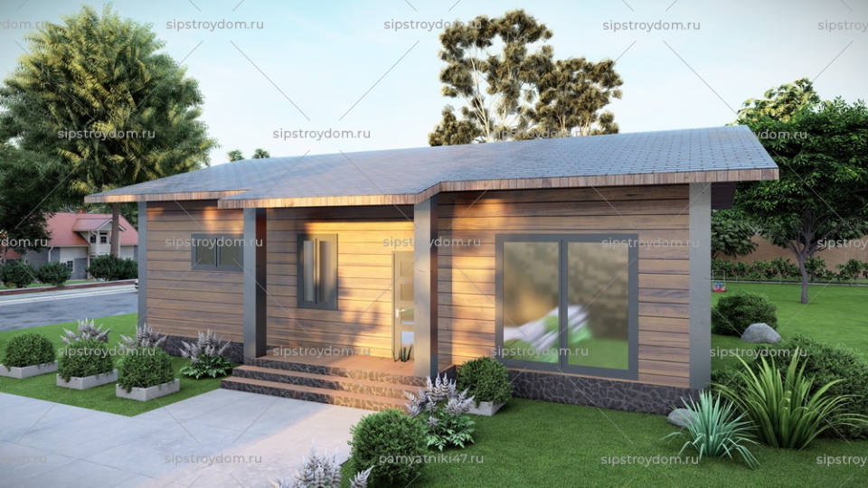 Проект одноэтажного дома № 11