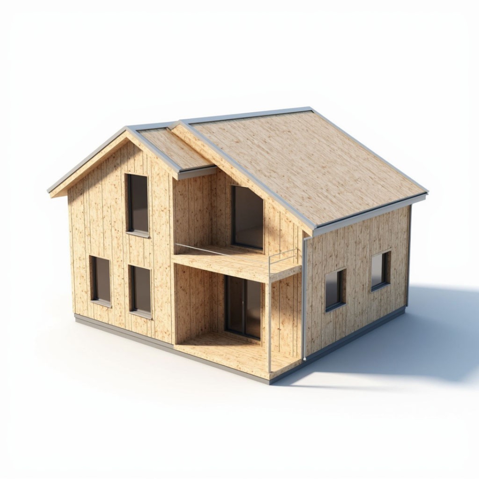 Проект полутораэтажного дома № 6