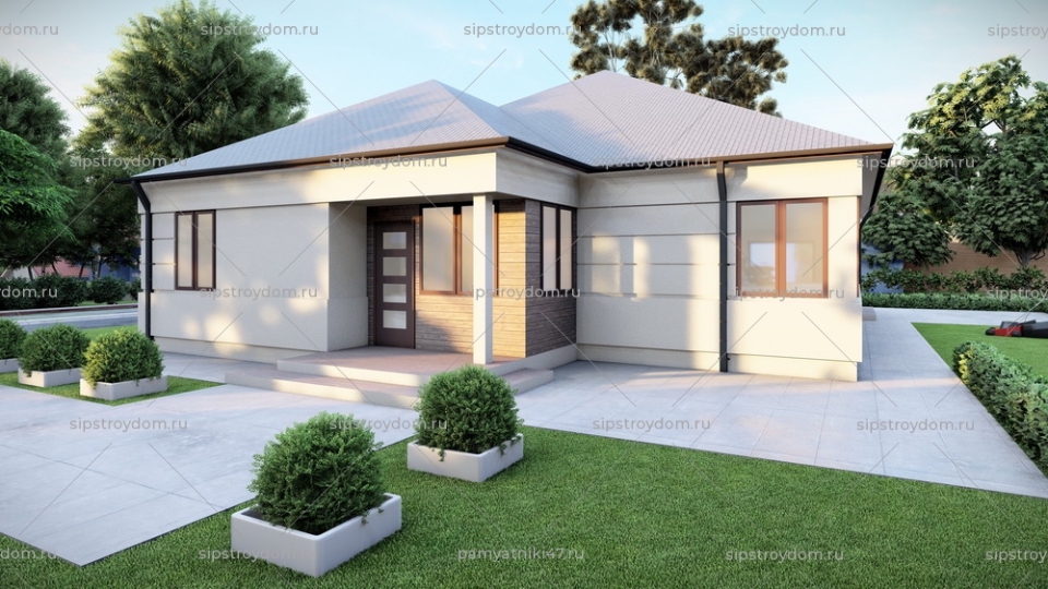 Проект одноэтажного дома № 7