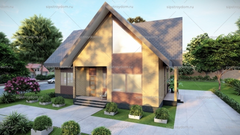 Проект одноэтажного дома № 8